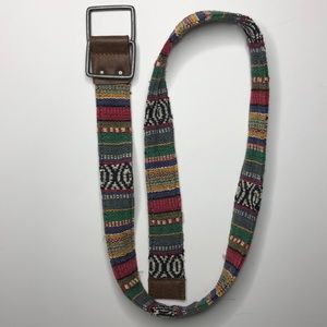 Tribal print belt